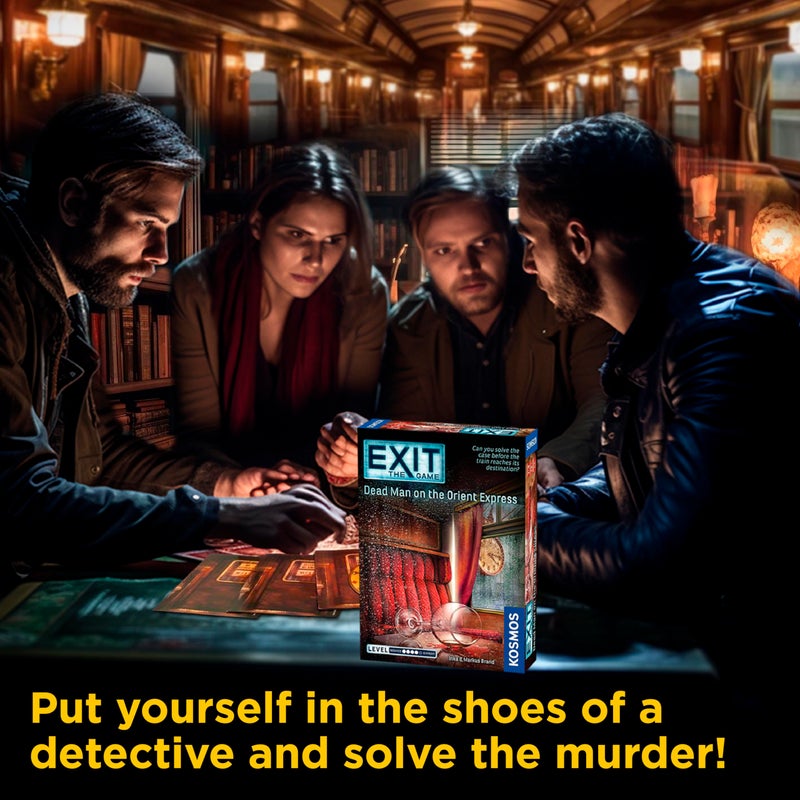 Thames & Kosmos Dead Man on The Orient Express | Exit: The Game - A Kosmos Game | Family-Friendly, Card-Based at-Home Escape Room Experience for 1 to 4 Players, Ages 12+ - Image 5